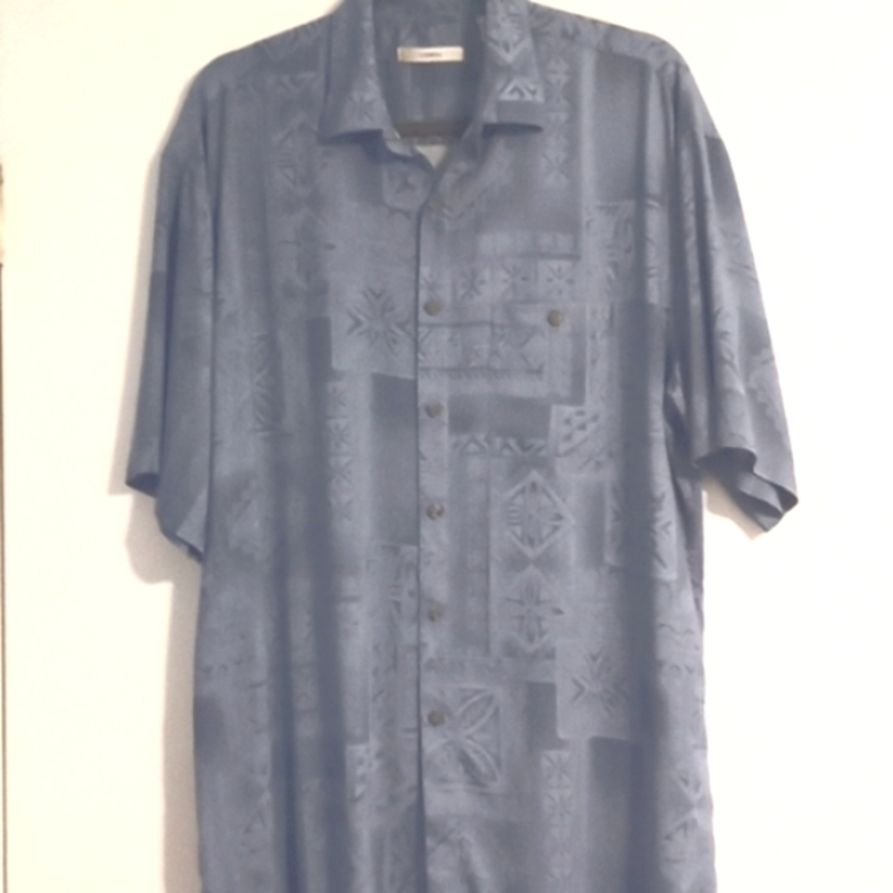 Moda Campia Moda "Vintage" Rayon Hawaiian Style S/S Shirt in Size L